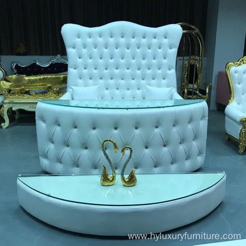 Wholesale High Back Double Throne Chair for Wedding